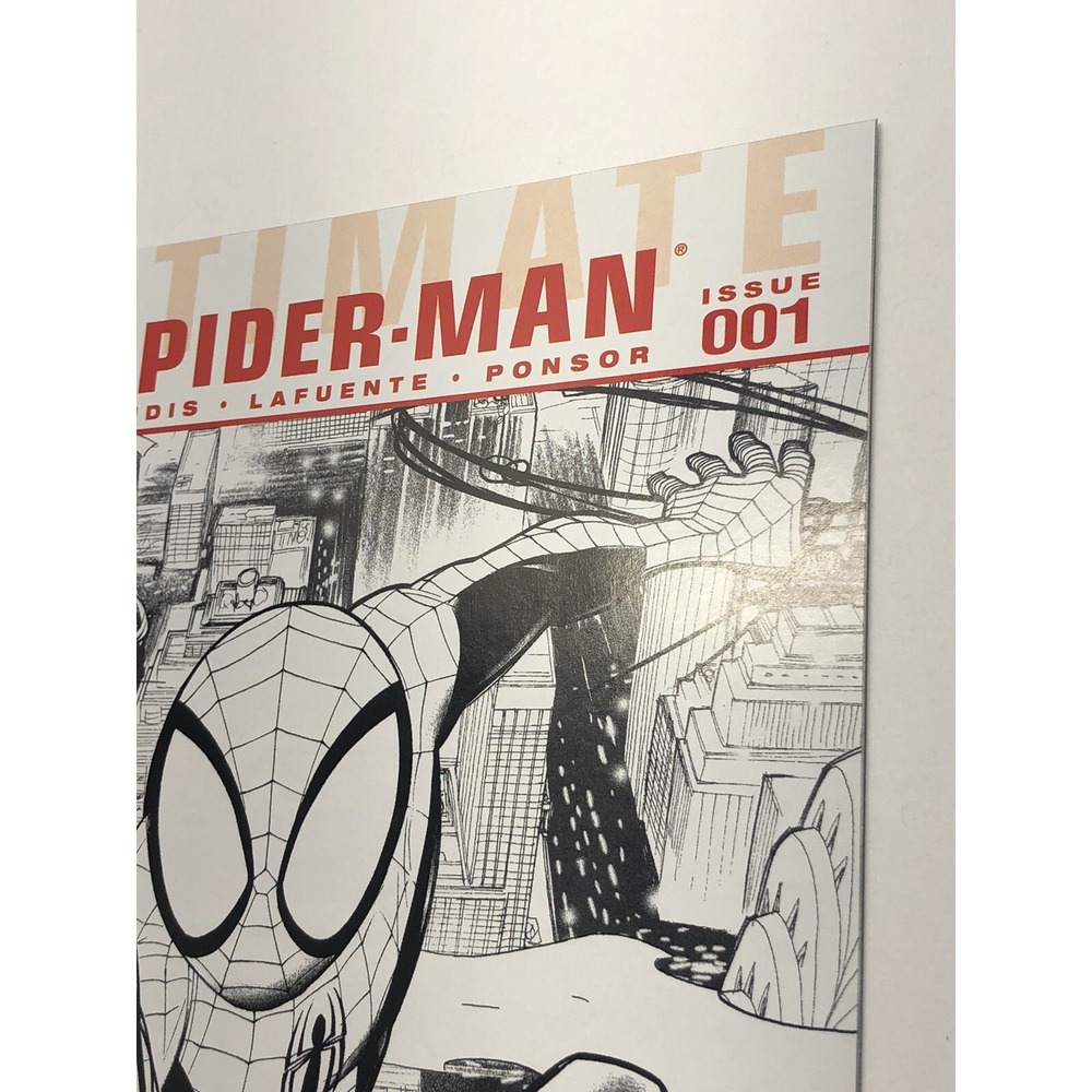 Ultimate Spider-Man #001 Black & White Sketch Variant Wraparound Cover Marvel - Picture 6 of 12